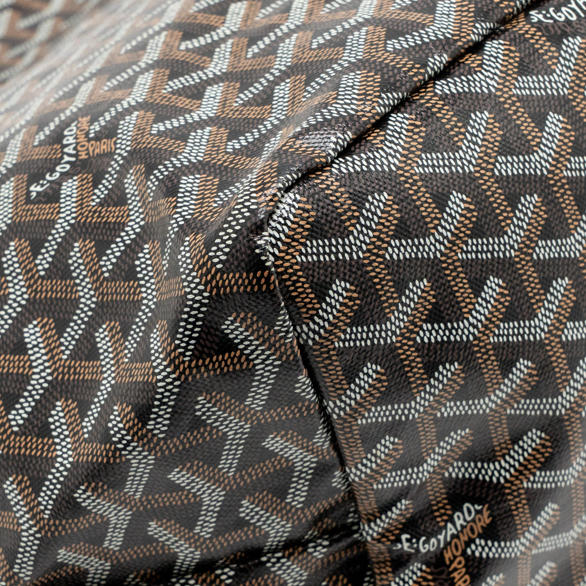 Goyard Saint Louis GM tote bag goyardline canvas / calfskin black