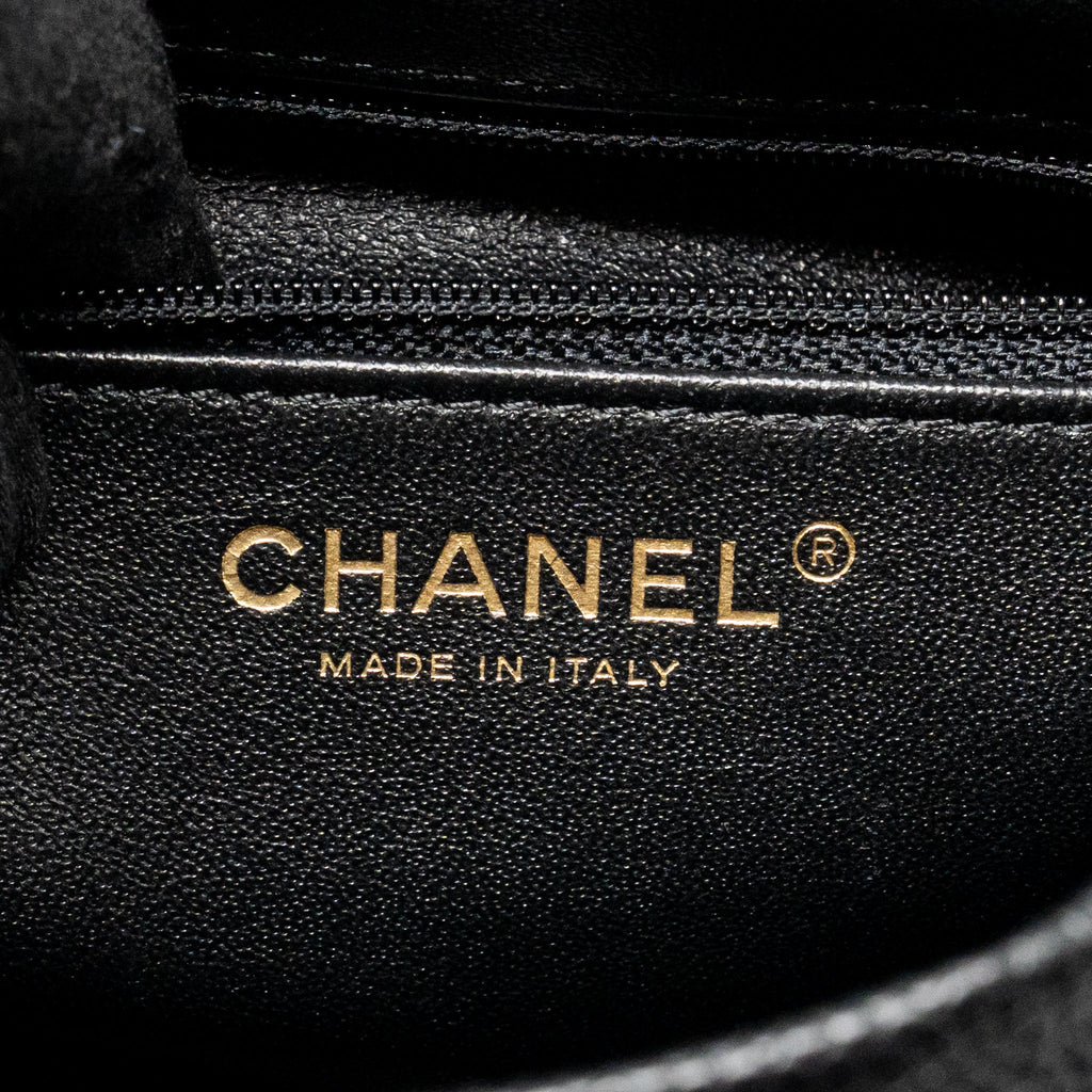 Chanel CC Filigree Backpack Caviar Black GHW