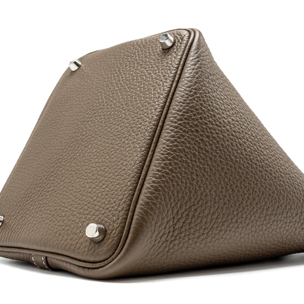 HERMES PICOTIN 18 CLEMENCE LOCK BAG ETOUPE SHW