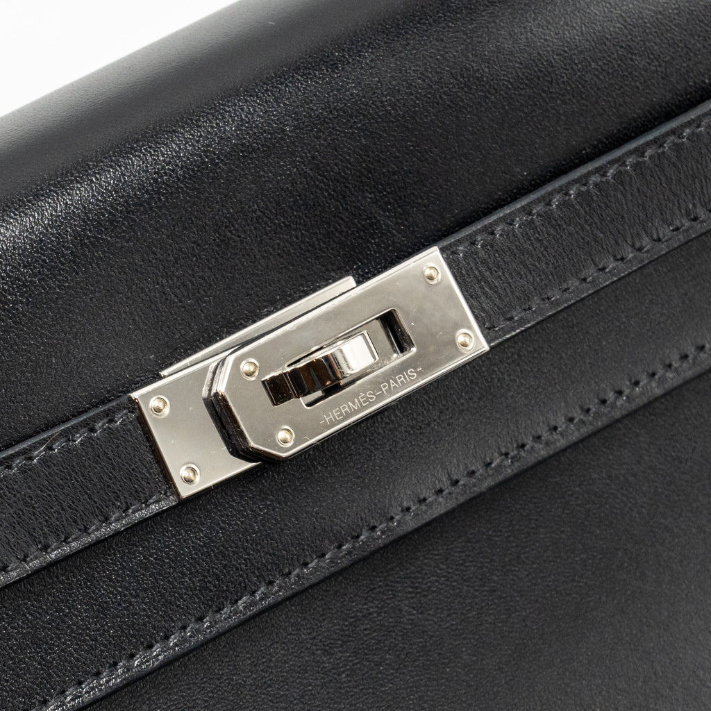 HERMES KELLY TO GO BOX BLACK SHW