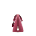 LOUIS VUITTON ALMA PM EPI DARK RED SHW WITH INITIAL J.Y ON KEY TAG