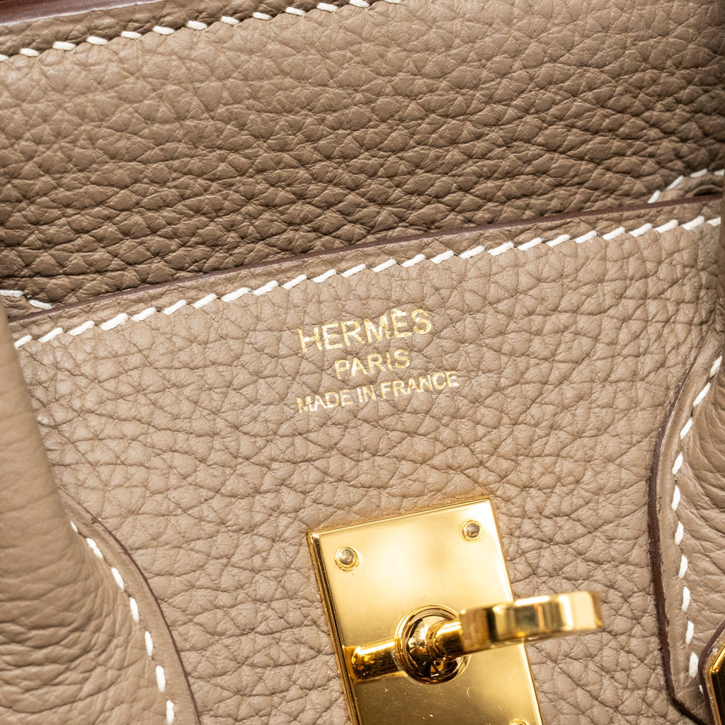 Hermes Birkin 25 togo etoupe GHW