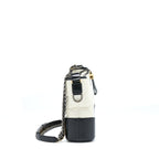 CHANEL LARGE GABRIELLE HOBO BAG WHITE/BLACK MULTICOLOUR HARDWARE