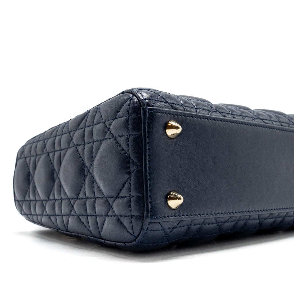 DIOR SMALL MY ABC LADY DIOR LAMBSKIN NAVY LGHW