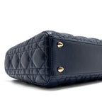 DIOR SMALL MY ABC LADY DIOR LAMBSKIN NAVY LGHW