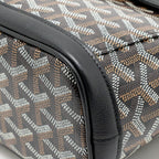 Goyard Mini Alpin backpack goyardline canvas / calfskin black SHW
