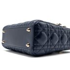 DIOR SMALL MY ABC LADY DIOR LAMBSKIN NAVY LGHW