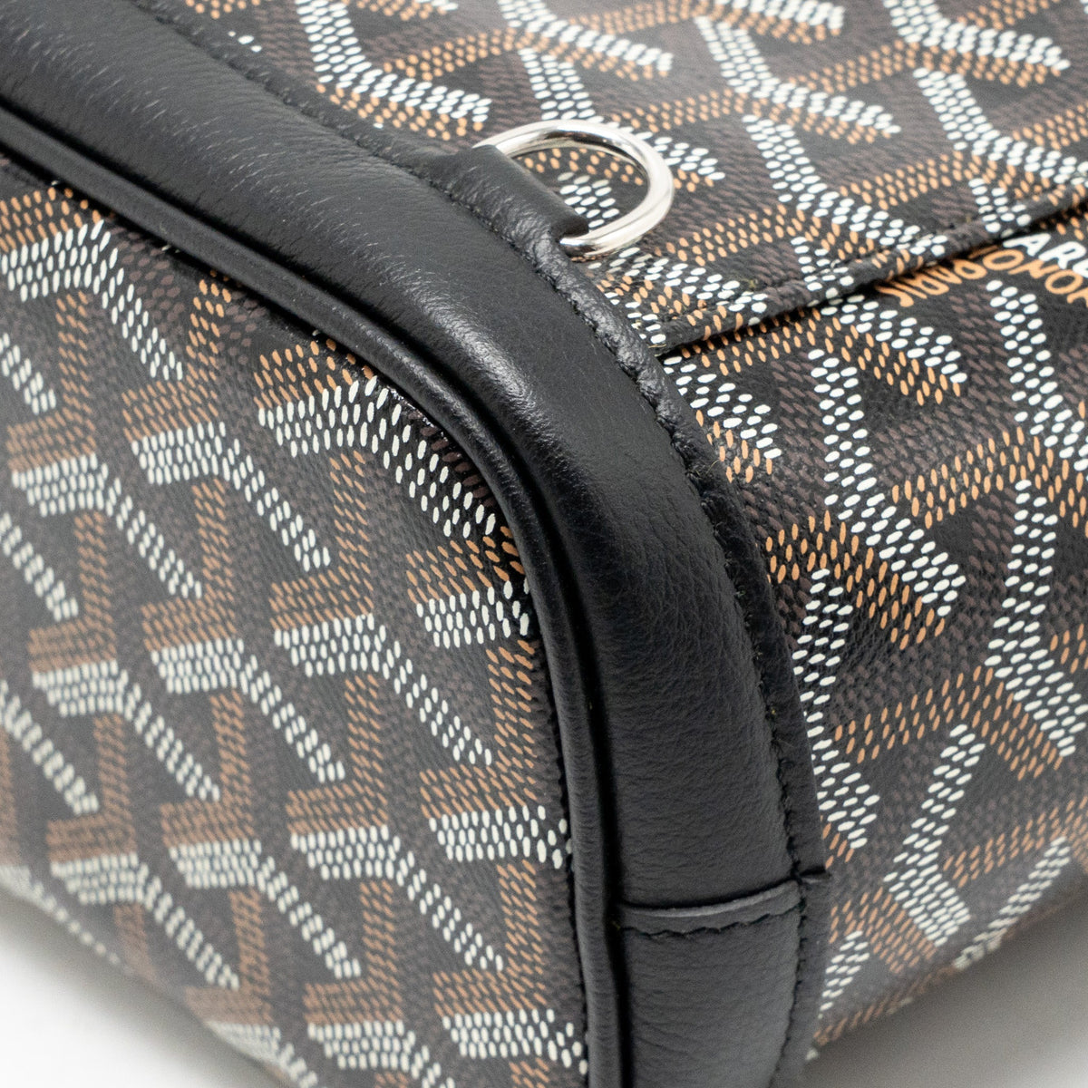 Goyard Mini Alpin backpack goyardline canvas / calfskin black SHW