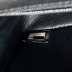 CHANEL MINI 2.55 REISSUE FLAP BAG CHEVRON AGED CALFSKIN SO BLACK