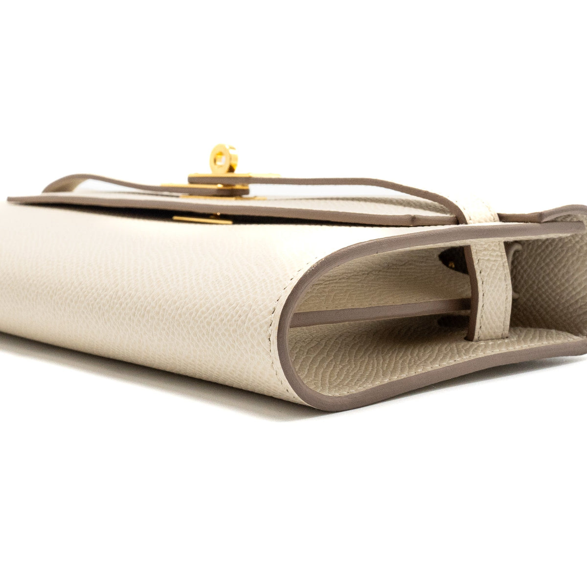 Hermes classic Kelly To Go epsom craie GHW