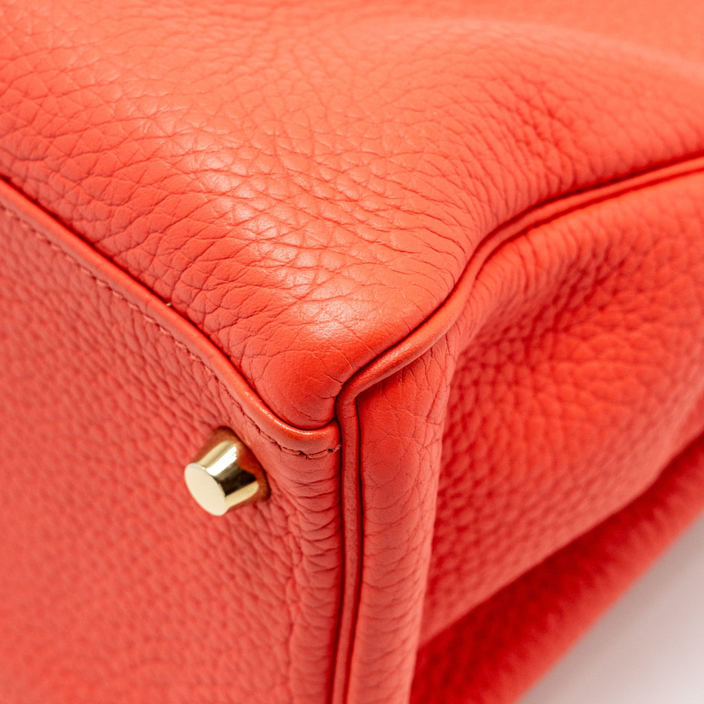Hermes Kelly 32 Clemence T5 Rose Jaipur GHW