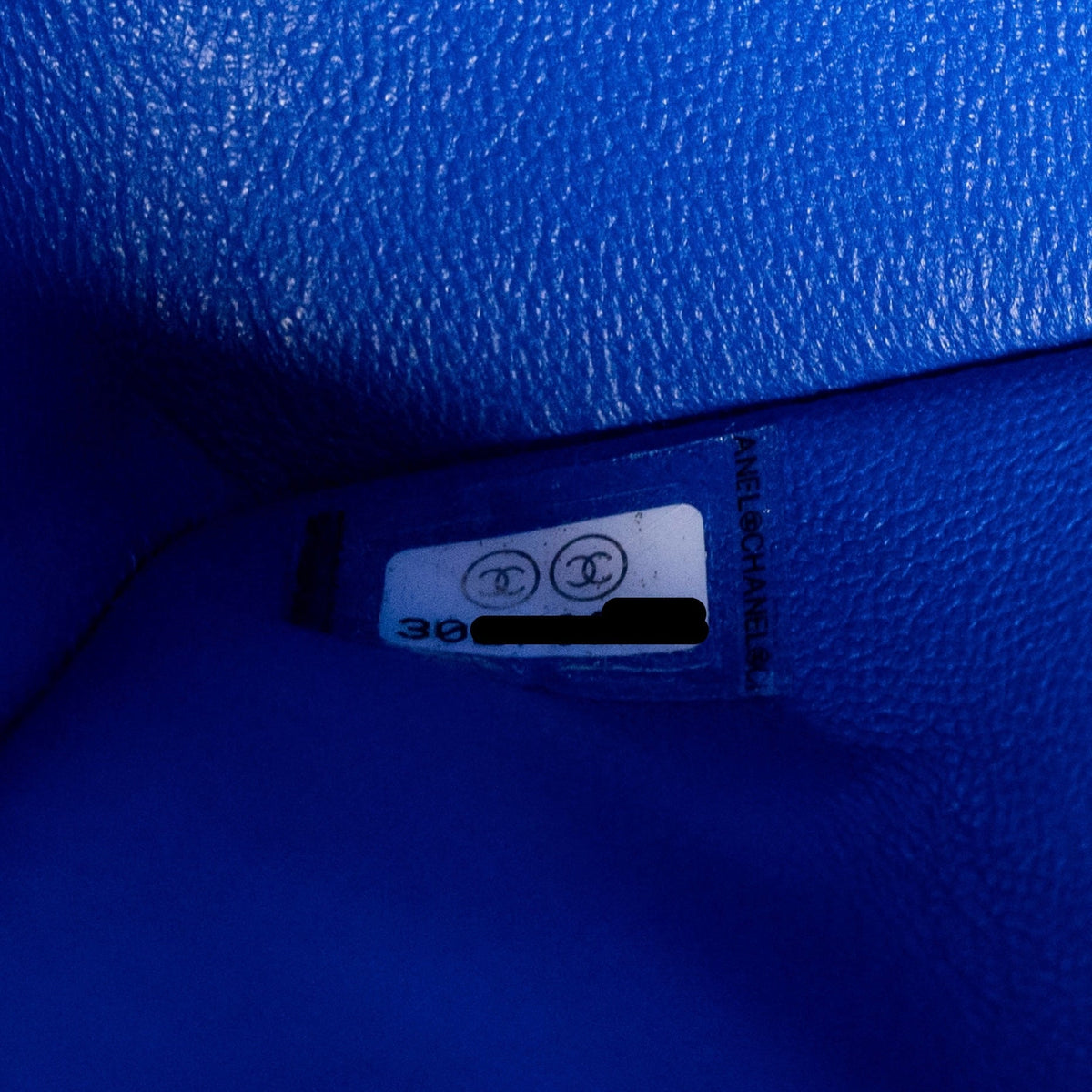 Chanel small classic double flap bag chevron caviar blue GHW