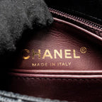 CHANEL MINI COCO HANDLE CAVIAR BLACK LGHW (MICROCHIP)