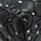 VALENTINO GARAVANI ROCKSTUD TOTE/SHOULDER BAG BLACK SHW