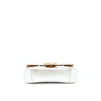 GUCCI MINI GG MARMONT FLAP BAG LIMITED EDITION SILVER WITH PEARL/GOLD HARDWARE