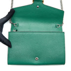 GUCCI DIONYSUS MINI CHAIN BAG CALFSKIN GREEN MULTICOLOUR HARDWARE