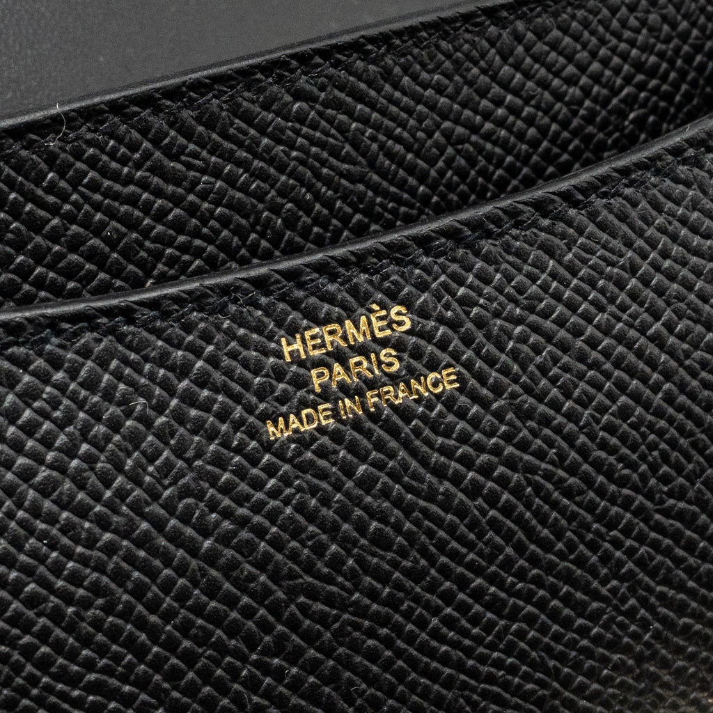 Hermes Mini Constance Epsom Black Brushed GHW