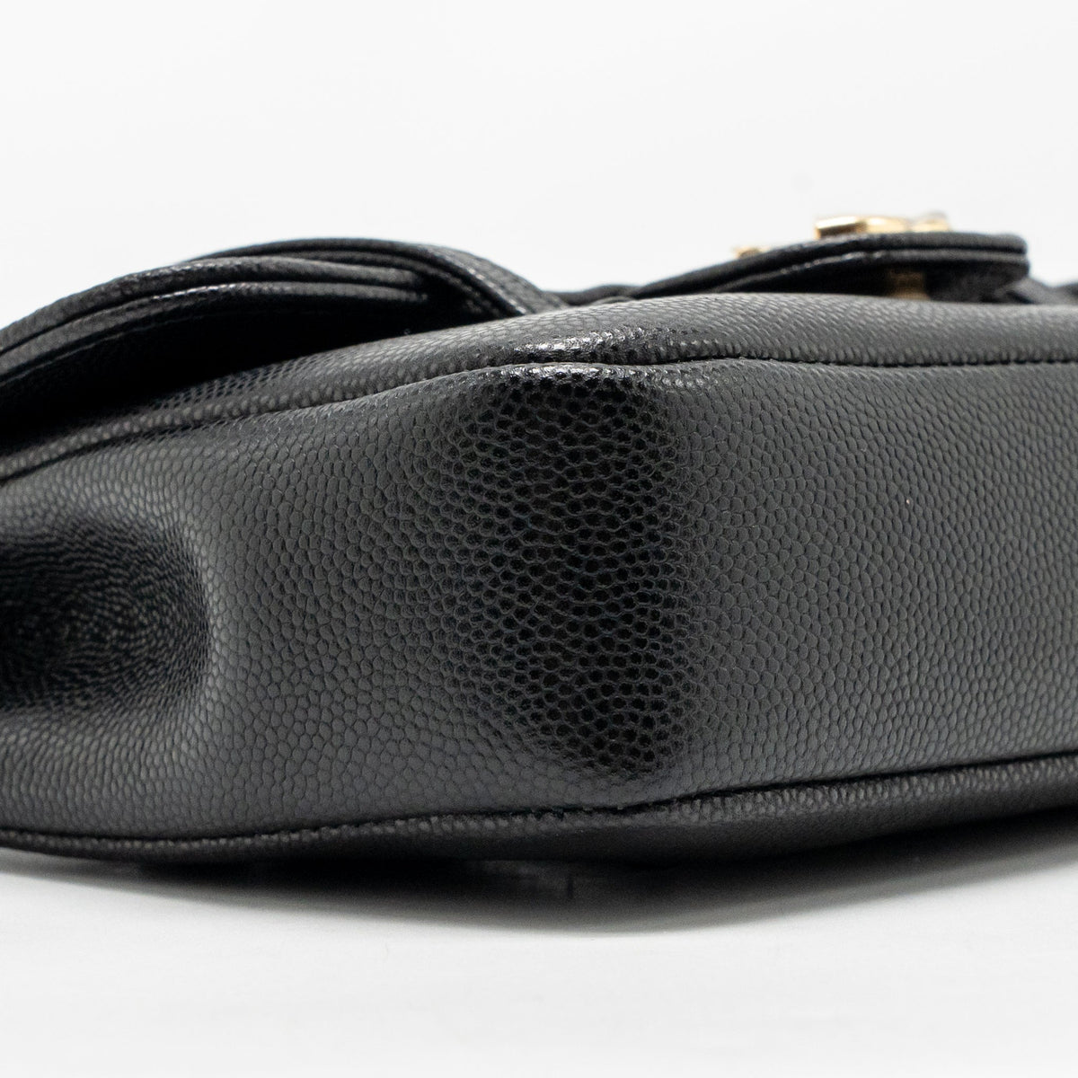Chanel Preppy Coco Clutch with Leather Strap Grained Shiny Calfskin Black GHW (Microchip)