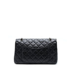 CHANEL 2.55 227 REISSUE CALFSKIN BLACK RUTHENIUM HARDWARE
