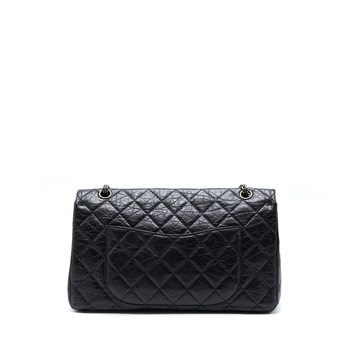 CHANEL 2.55 227 REISSUE CALFSKIN BLACK RUTHENIUM HARDWARE