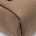 HERMES HERBAG 31 ZIP BAG CANVAS / HUNTER LEATHER ETOUPE / DUNE / FAUVE GHW