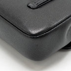 Chanel Preppy Coco Clutch with Leather Strap Grained Shiny Calfskin Black GHW (Microchip)