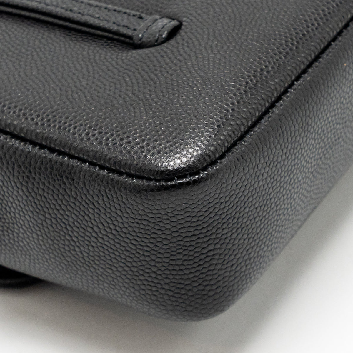 Chanel Preppy Coco Clutch with Leather Strap Grained Shiny Calfskin Black GHW (Microchip)