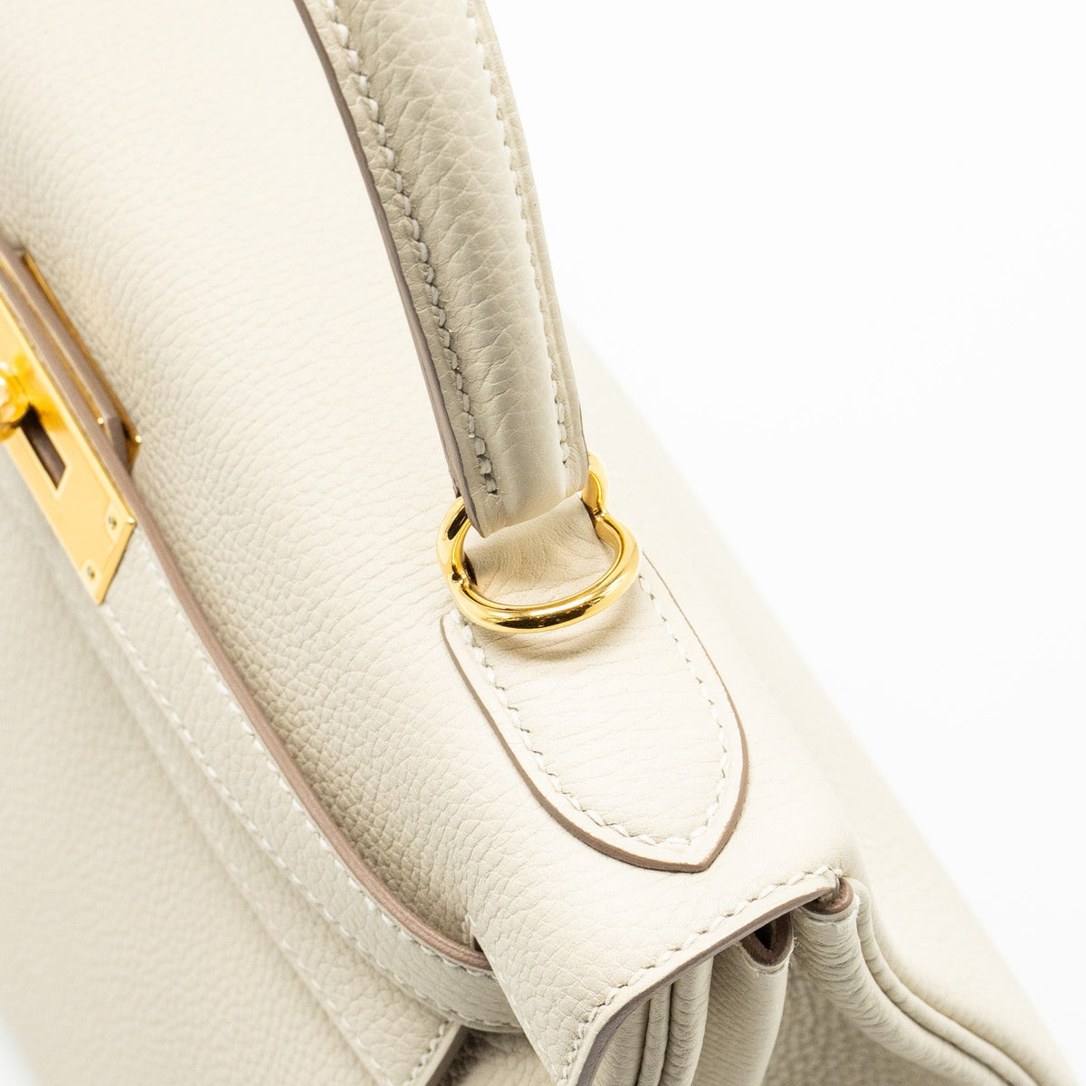 Hermes Kelly 28 togo craie GHW