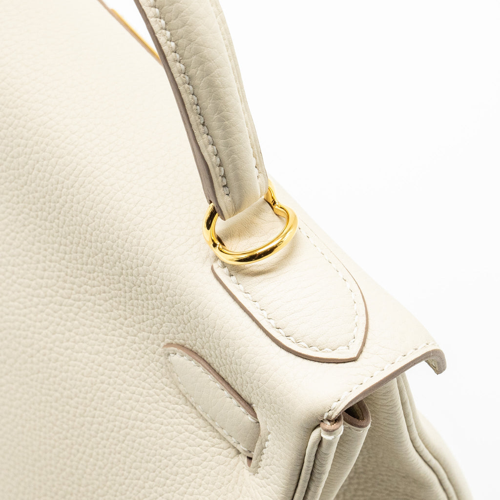 Hermes Kelly 28 togo craie GHW