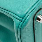 Hermes Birkin 25 Taurillon Novello Vert Verona/Rose Lipstick SHW