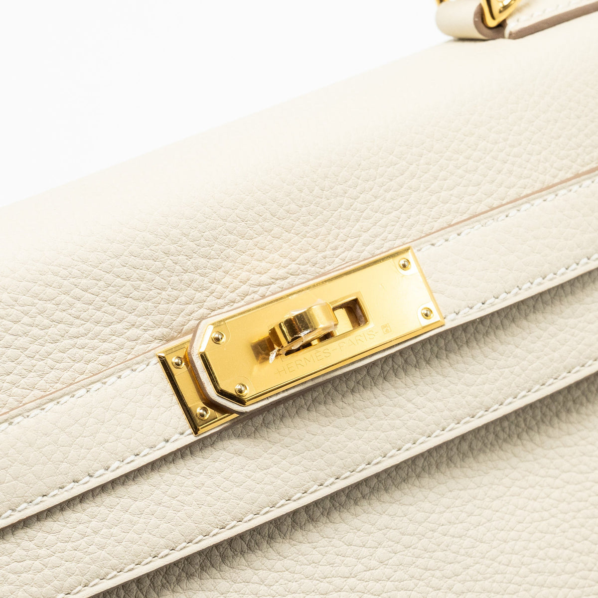 Hermes Kelly 28 togo craie GHW
