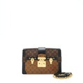 LOUIS VUITTON TRUNK CLUTCH BAG MONOGRAM REVERSE CANVAS YEAR 2019