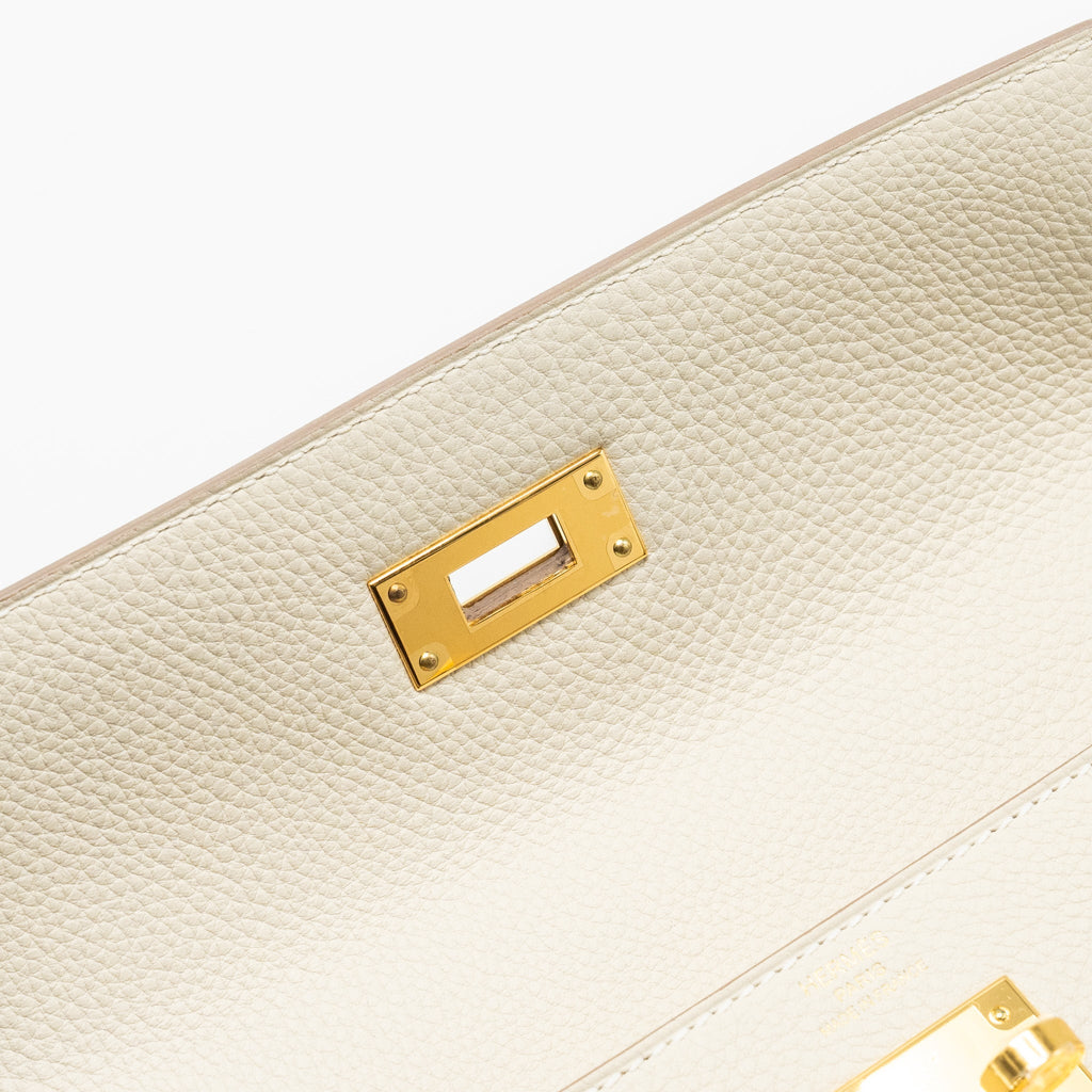 Hermes Kelly 28 togo craie GHW