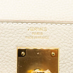 Hermes Kelly 28 togo craie GHW