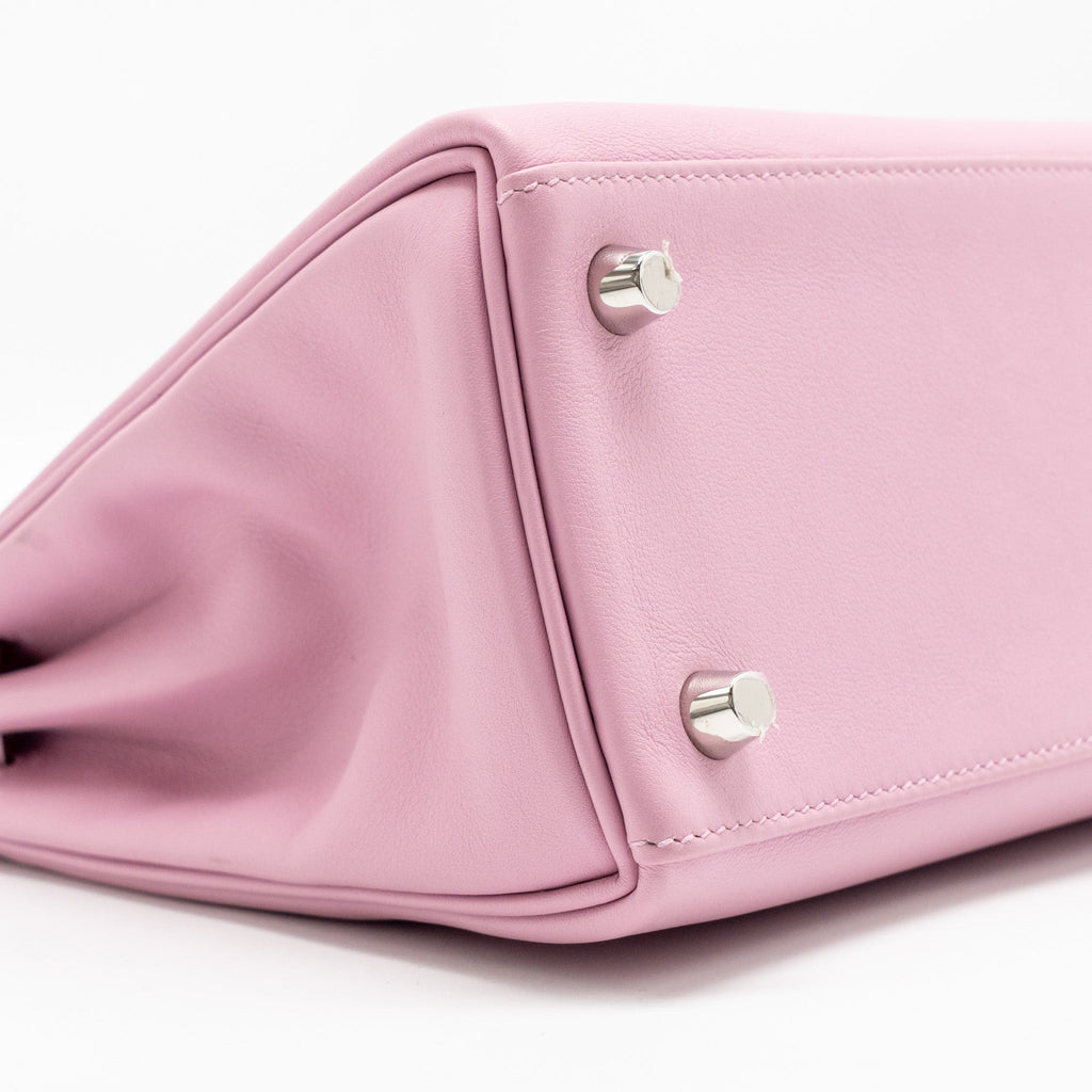 Hermes Kelly 25 Swift x9 Mauve Sylvestre SHW