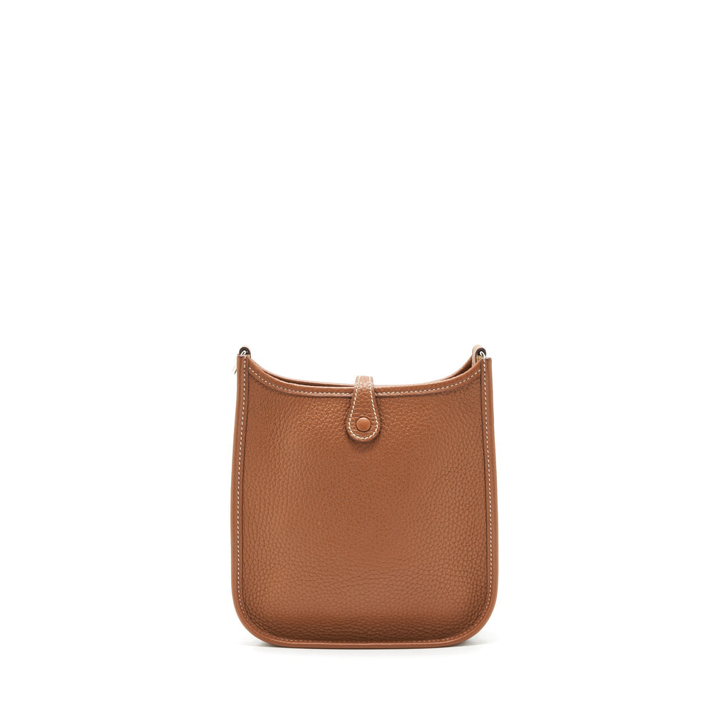 HERMES MINI EVELYNE CLEMENCE GOLD/ AMORE-BRIQUE SHW