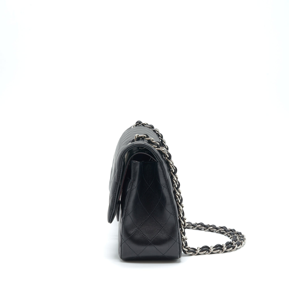 CHANEL JUMBO CLASSIC DOUBLE FLAP LAMBSKIN BLACK SHW