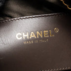 Chanel Medium 25 bag suede leather brown GHW (microchip)