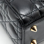 DIOR SMALL MY ABC LADY DIOR BAG LAMBSKIN BLACK LGHW