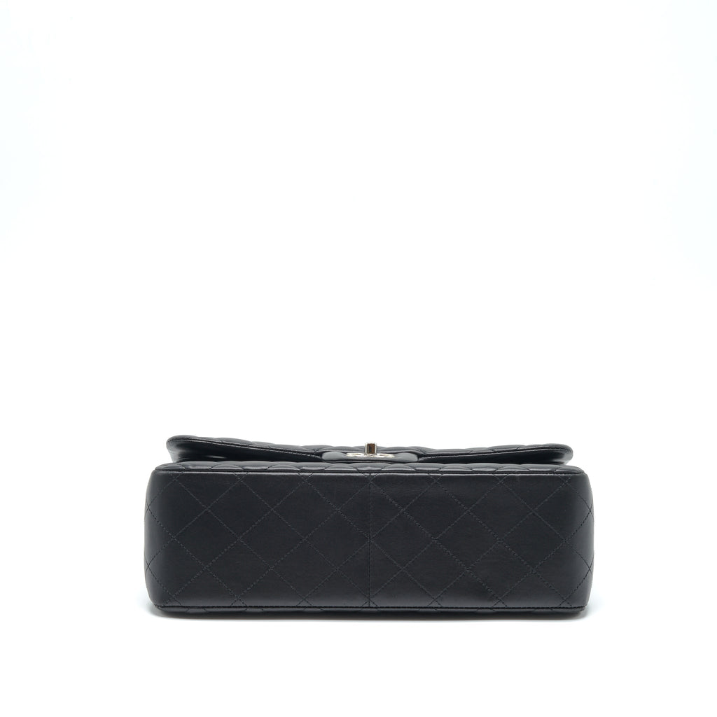 CHANEL JUMBO CLASSIC DOUBLE FLAP LAMBSKIN BLACK SHW