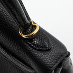 HERMES TOUCH KELLY 25 TOGO / LIZARD BLACK GHW