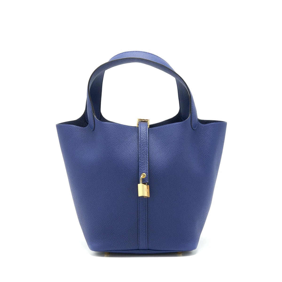 Hermes picotin 22 Lock bag Taurillon Maurice blue Saphir GHW