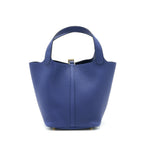 Hermes picotin 22 Lock bag Taurillon Maurice blue Saphir GHW