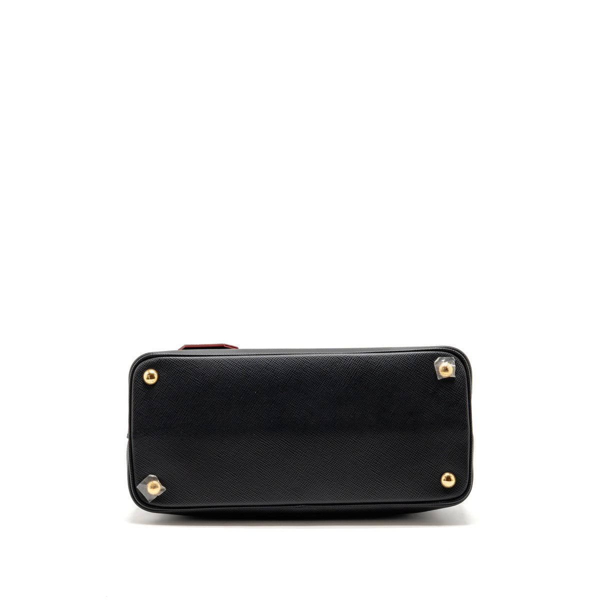Prada double Saffiano bag leather black GHW