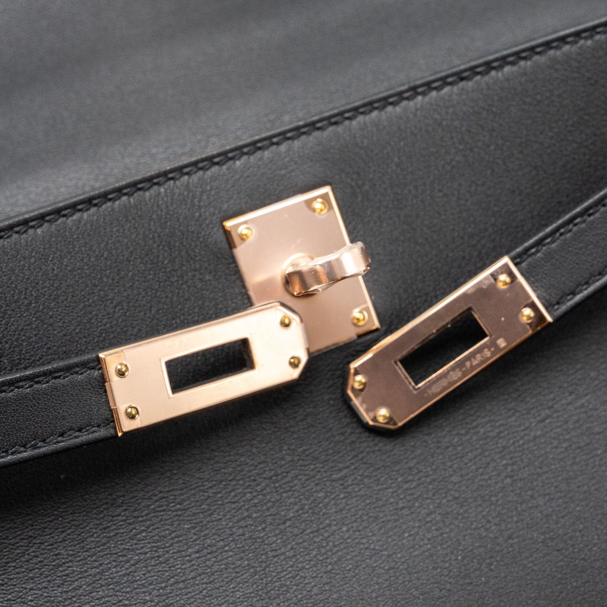 HERMES KELLY POCHETTE SWIFT BLACK RGHW