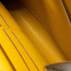 HERMES CLIC 16 WALLET CHEVRE MYSORE JAUNE AMBER SHW