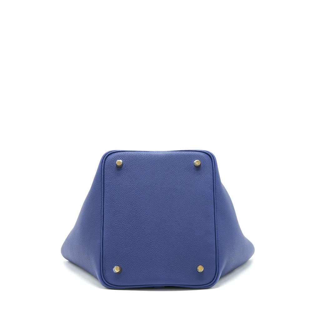 Hermes picotin 22 Lock bag Taurillon Maurice blue Saphir GHW