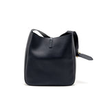 Saint Laurent/YSL Le 5 A 7 Supple Large Bag Grained Calfskin Bleu Abysse GHW