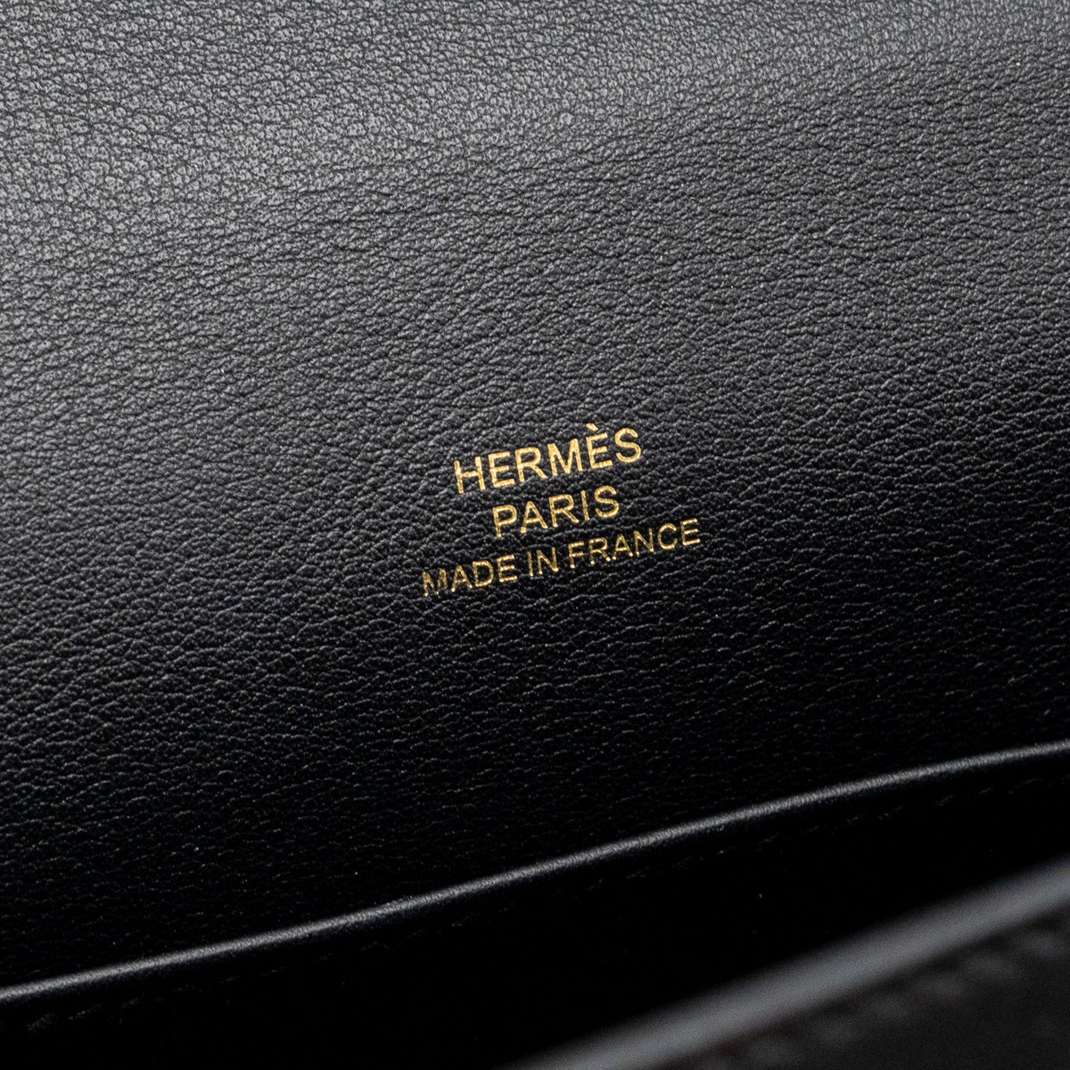 HERMES KELLY POCHETTE SWIFT BLACK RGHW