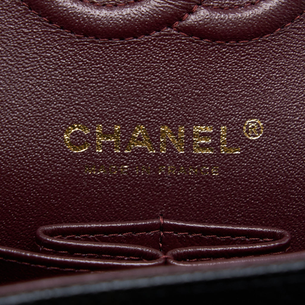 CHANEL SMALL CLASSIC FLAP BAG CAVIAR BLACK GHW (MICROCHIP)